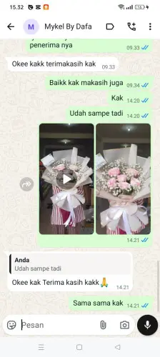 Testimonial Buket Bunga tegalpapak