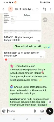 Testimonial Papan Bunga tegalpapak