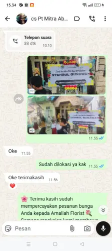 Testimonial Papan Bunga tegalpapak