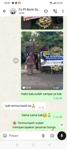 Testimonial Papan Bunga tegalpapak